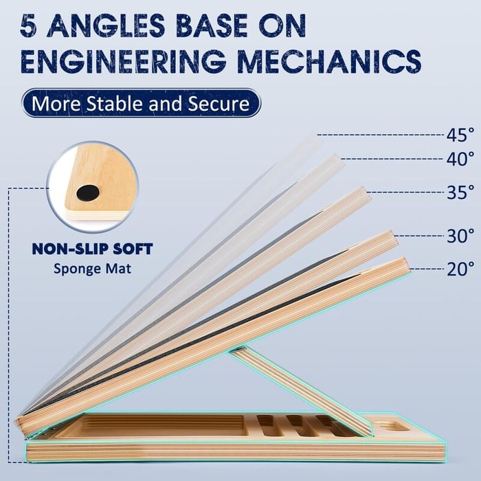 Portable Wooden Slant Board for Calf Stretching