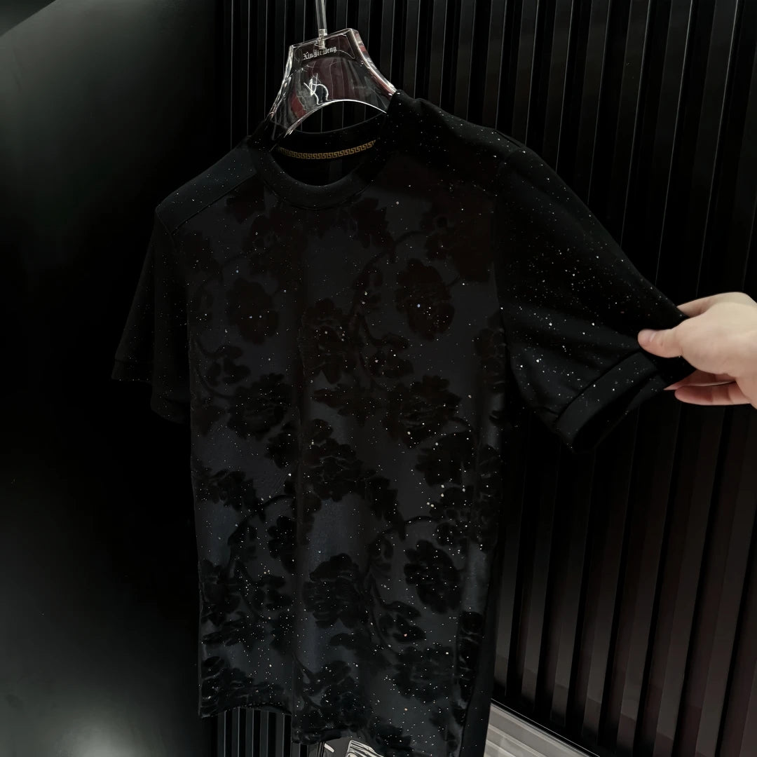 Starry Sky Blossoms Short Sleeve