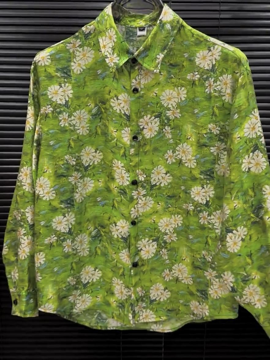 Men's Light Luxury Jacquard Craft Lapel Shirt