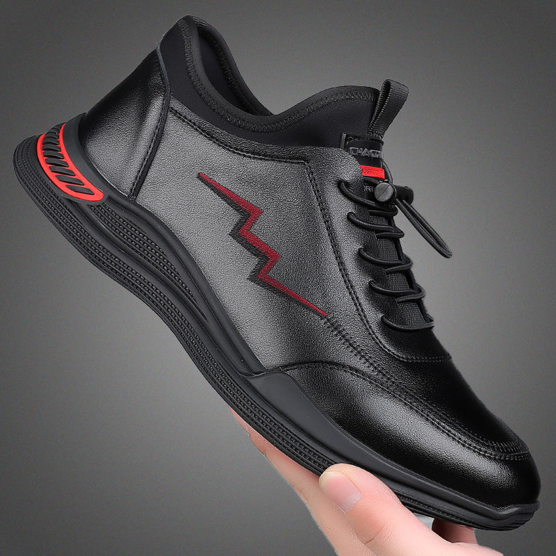 Men's new business embroidery casual sports shoes