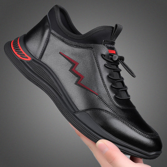Men's new business embroidery casual sports shoes