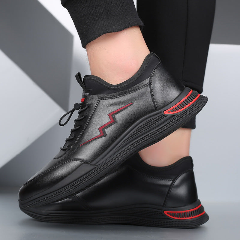 Men's new business embroidery casual sports shoes