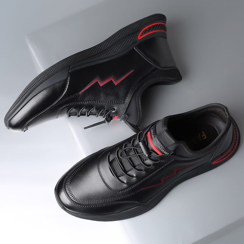 Men's new business embroidery casual sports shoes