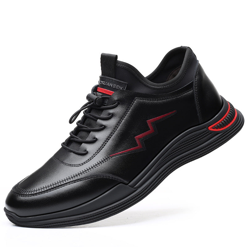 Men's new business embroidery casual sports shoes