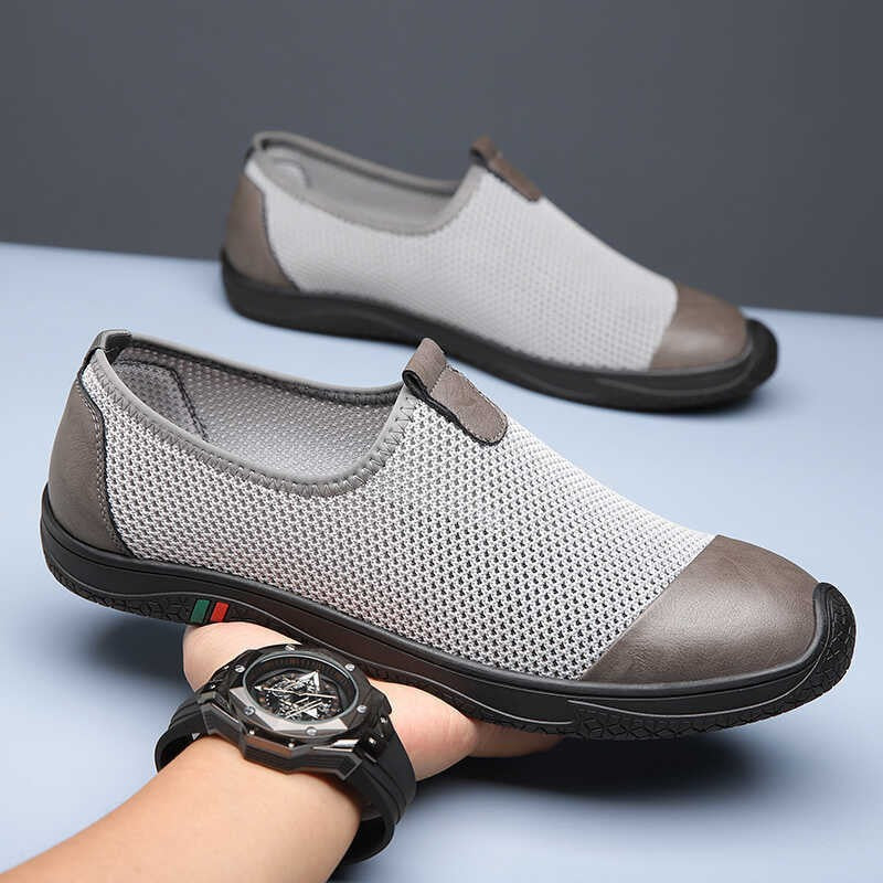 Men's new thin soft soled breathable driving shoes