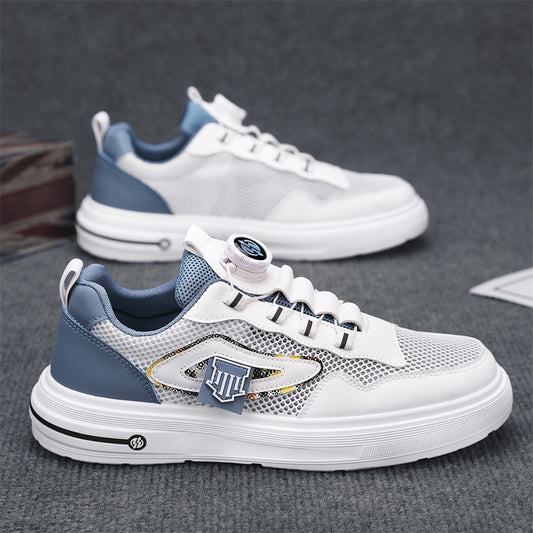 Men's new mesh rotating button casual shoes