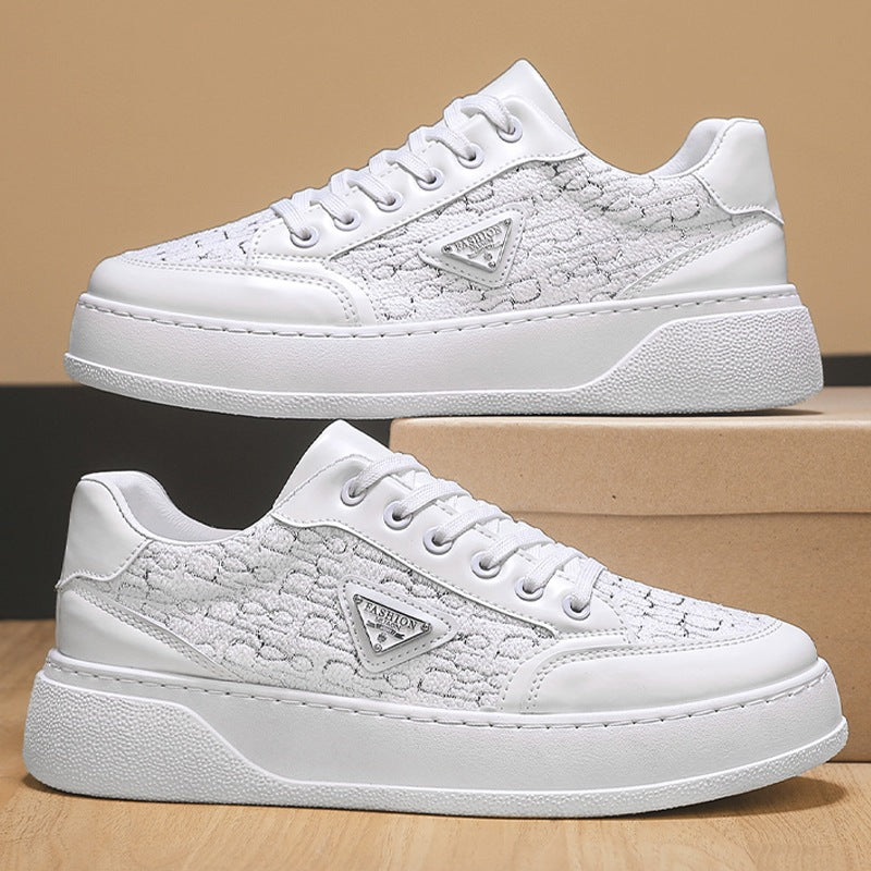 Men's new silver hot casual board shoes