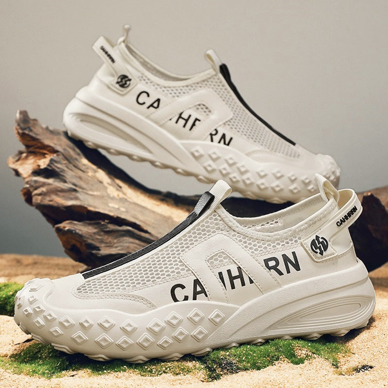 Men's new hollow breathable mesh sports shoes