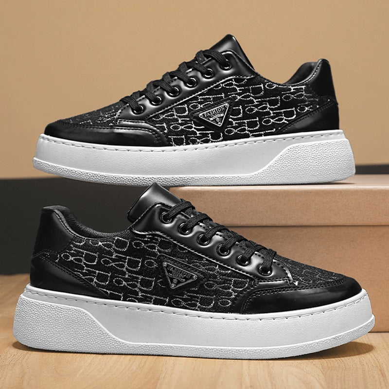 Men's new silver hot casual board shoes