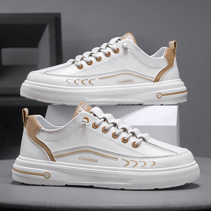 Men's new leather fashionable board shoes