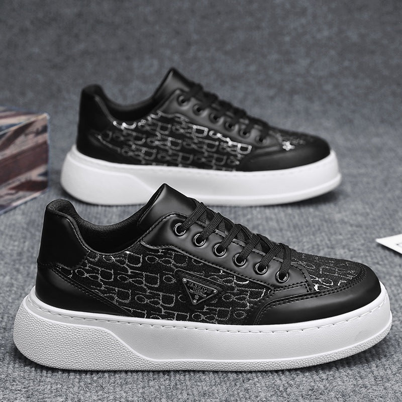 Men's new silver hot casual board shoes