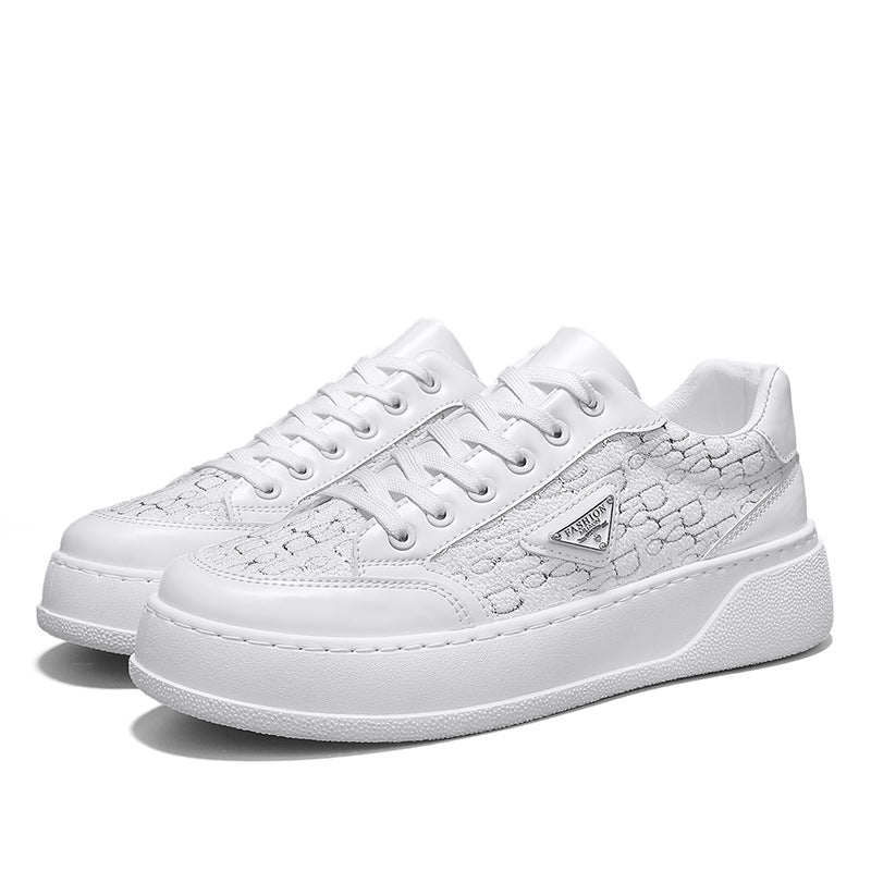 Men's new silver hot casual board shoes