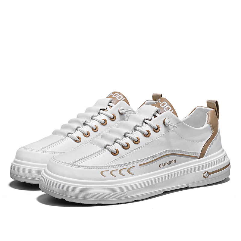 Men's new leather fashionable board shoes