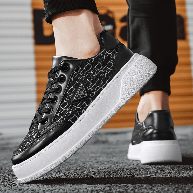 Men's new silver hot casual board shoes