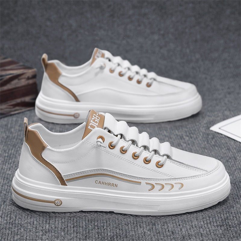 Men's new leather fashionable board shoes