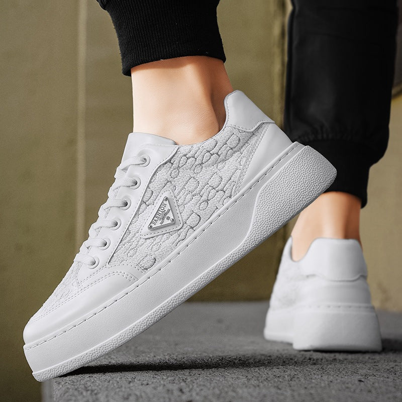 Men's new silver hot casual board shoes