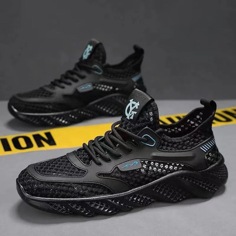 Men's new summer breathable hollow thin casual running shoes