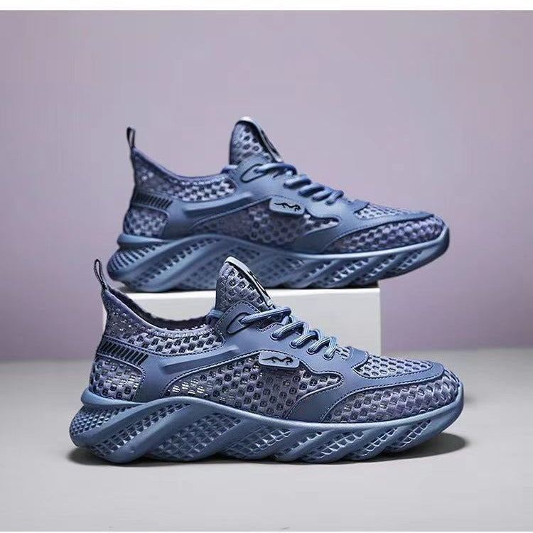 Men's new summer breathable hollow thin casual running shoes
