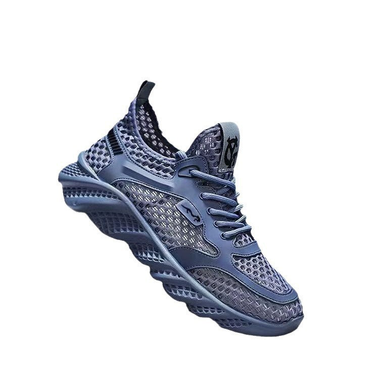 Men's new summer breathable hollow thin casual running shoes