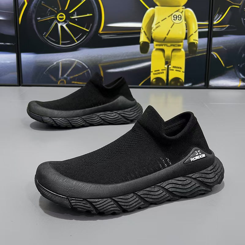 Men's summer breathable one foot mesh casual sports shoes