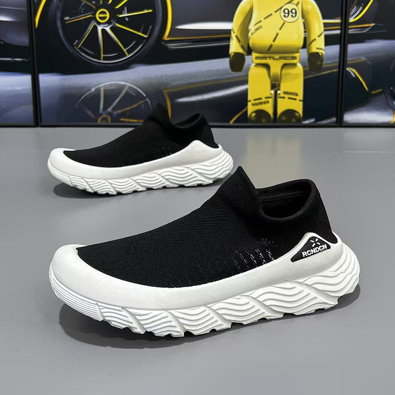 Men's summer breathable one foot mesh casual sports shoes