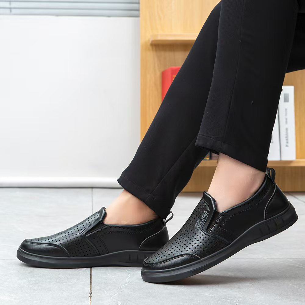 Breathable casual and fashionable leather shoes