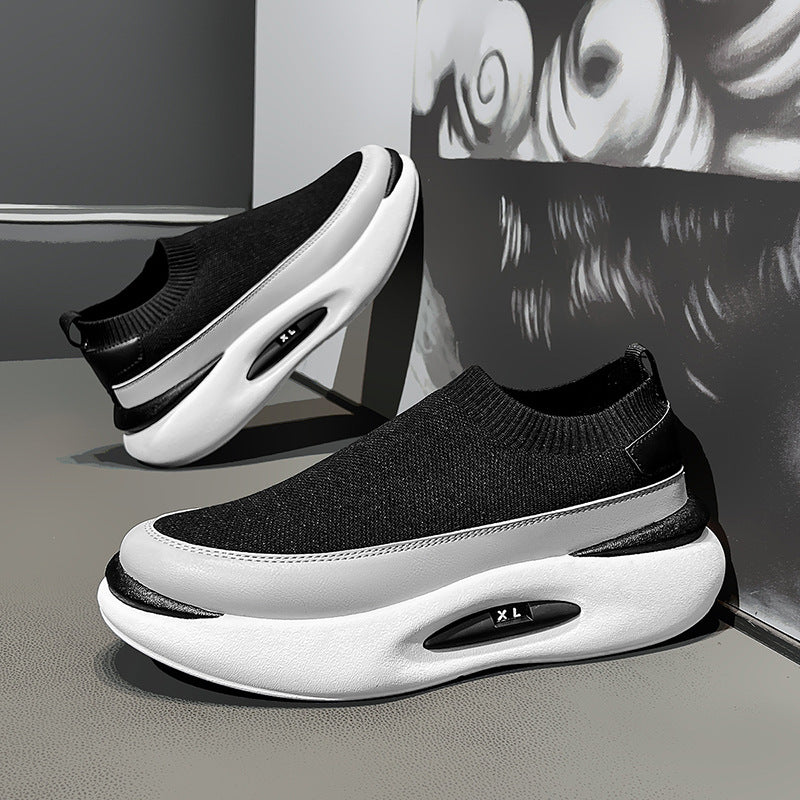 Step on thick soled casual sports shoes