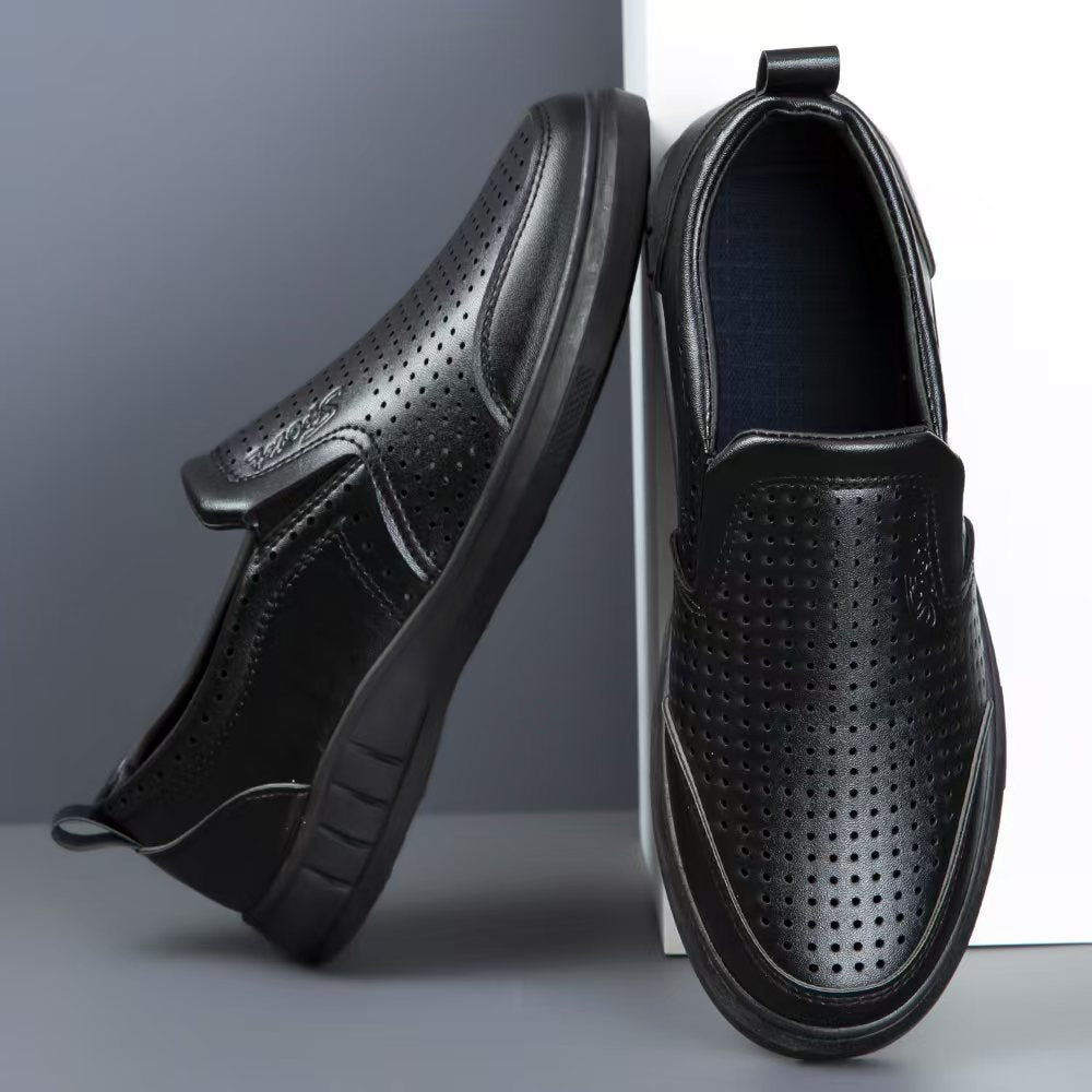 Breathable casual and fashionable leather shoes