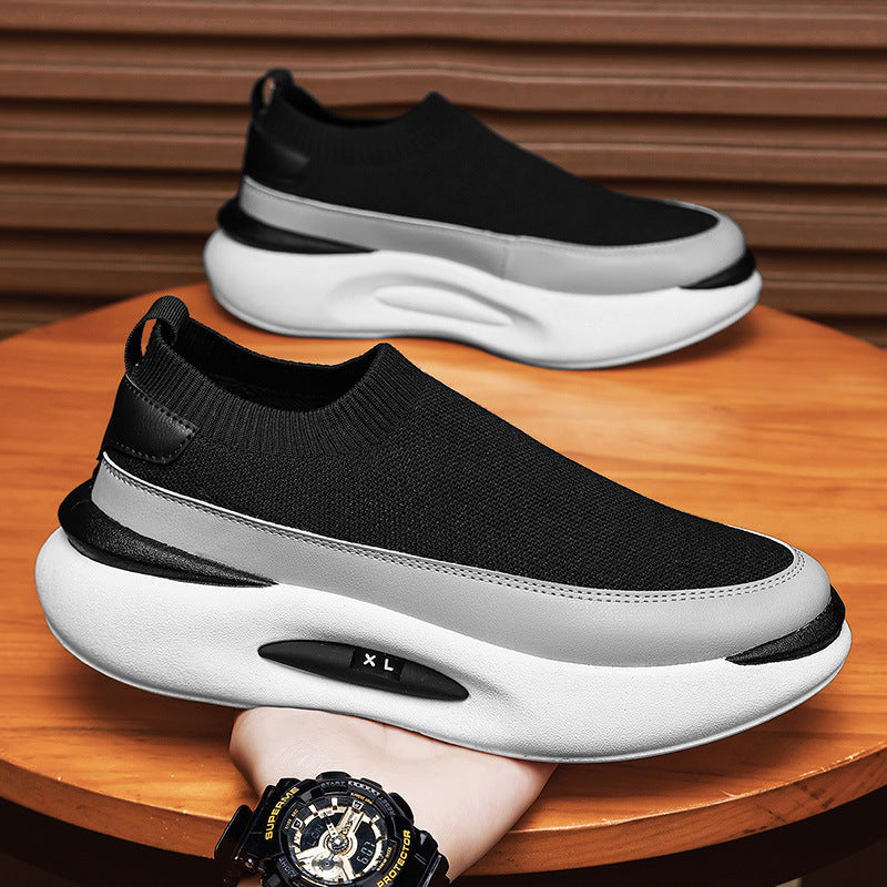Step on thick soled casual sports shoes
