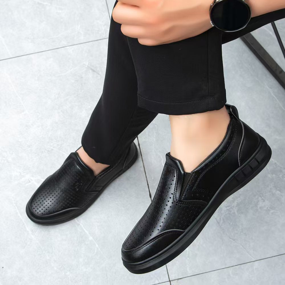 Breathable casual and fashionable leather shoes