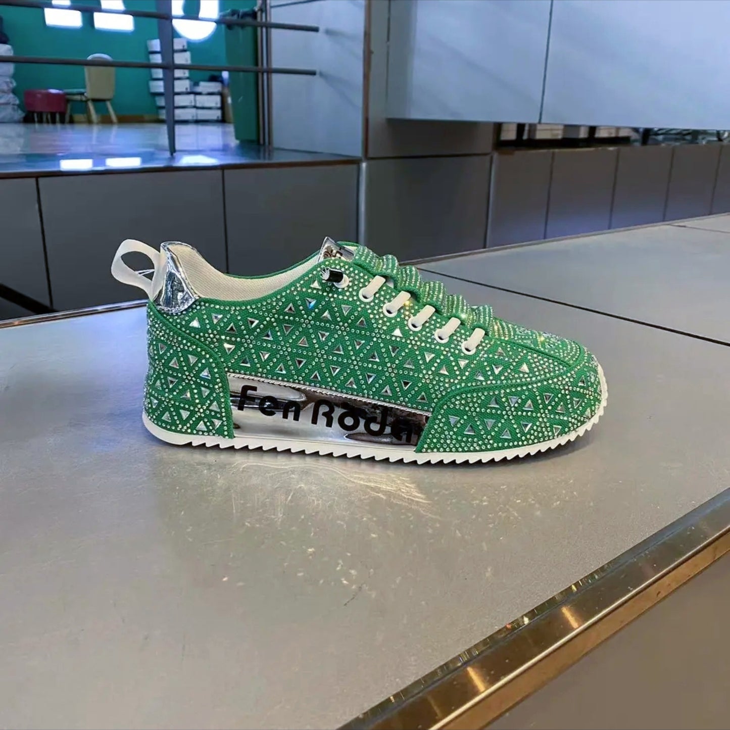 Hot stamping casual shoes