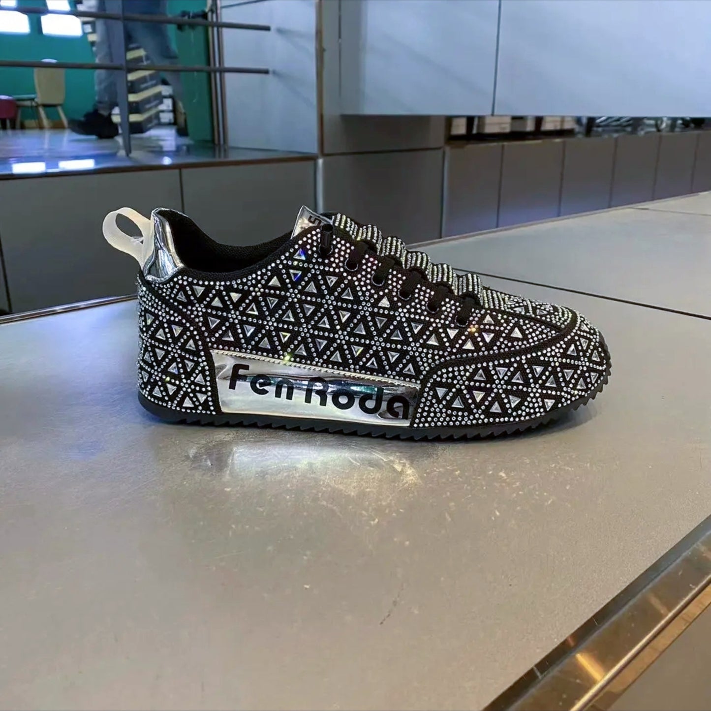 Hot stamping casual shoes