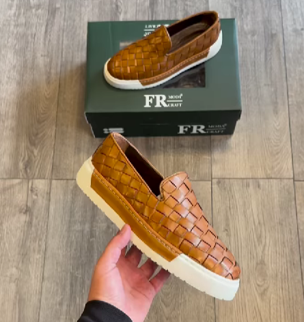 🔥Limited Time Offer 49% OFF🔥New Men's Woven Breathable Leather Casual Shoes