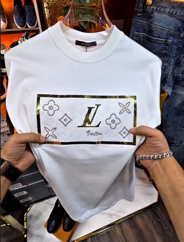 Luxury Glitter Short Sleeved Shirt