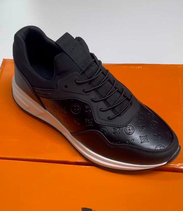 Luxury Embossed Leather Breathable Casual Shoes