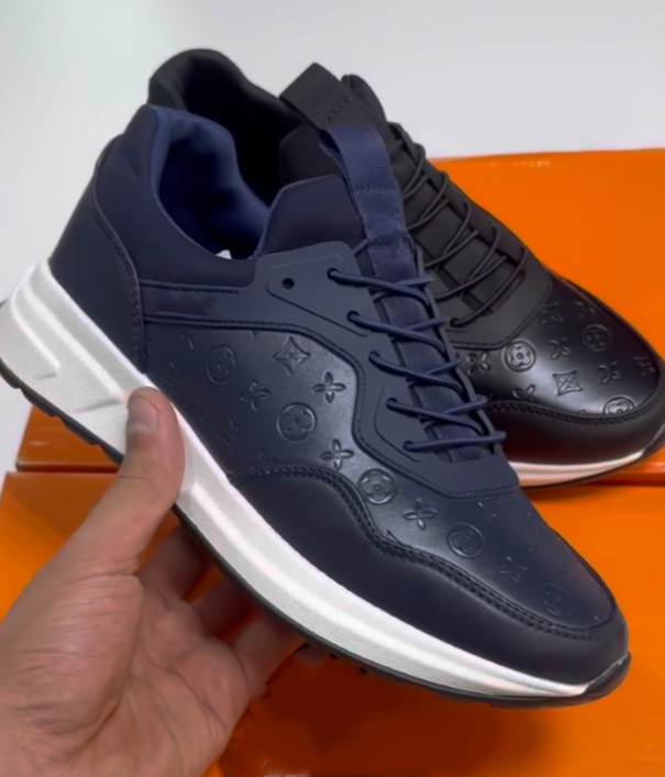 Luxury Embossed Leather Breathable Casual Shoes