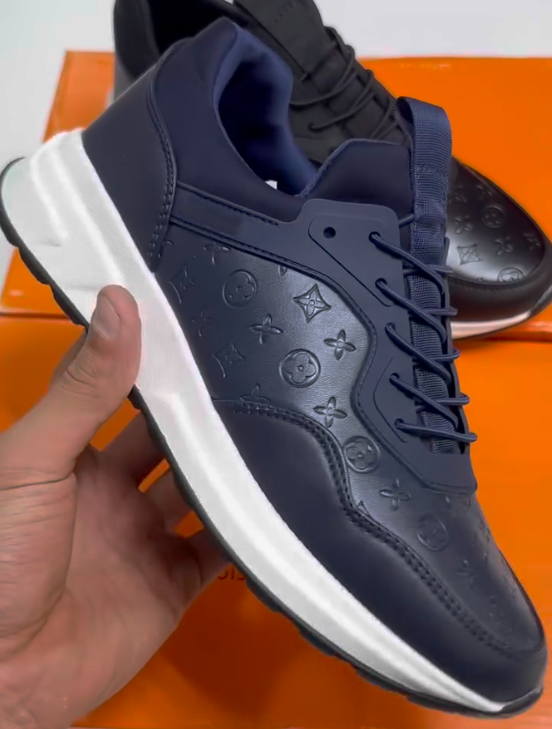 Luxury Embossed Leather Breathable Casual Shoes