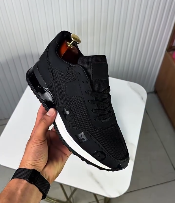 Luxury Glossy Printed Leather Breathable Casual Shoes
