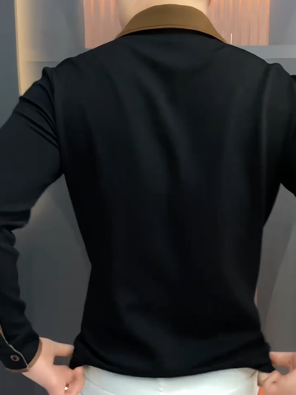 Men's Collar Zipper Sweatshirt