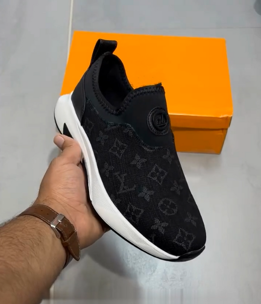 Monogram Denim Slip-On Sneakers