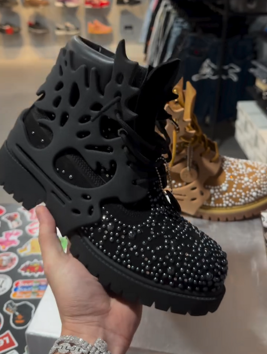 Studded Edge Combat Boots