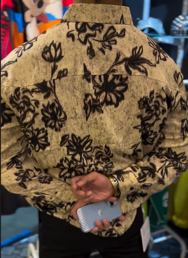 Men's Ink Tie Dye Floral Shirt
