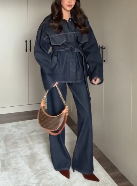 Women's New Denim Strap Set
