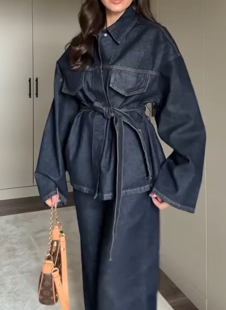 Women's New Denim Strap Set