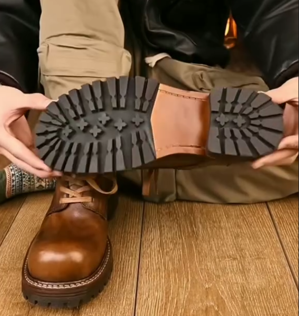 Men's Casual Top Round Toe Leather Shoes