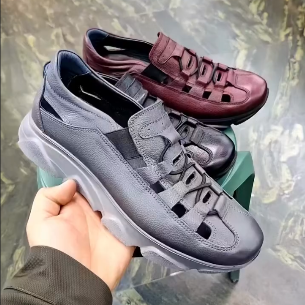 Men's New Breathable Casual Top Layer Cowhide Comfortable Shoes