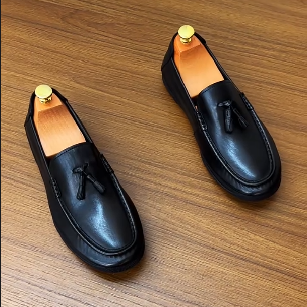 Men's New High-end British Fringed Leather Shoes