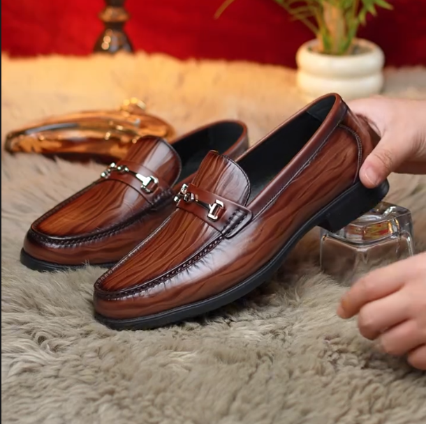 Men's New Top Layer Cowhide Soft Soled Driving Shoes
