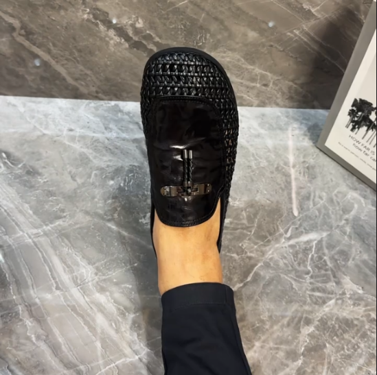 Men's New Tassel Leather Fishing Net Breathable Shoes