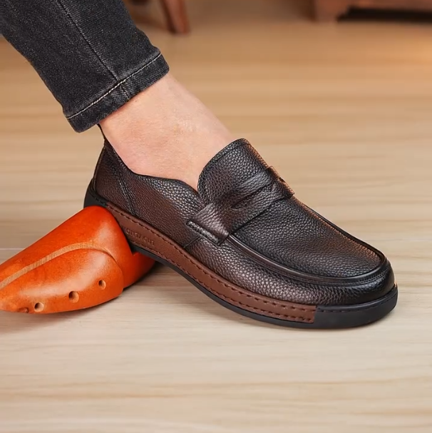 Men's New Soft Soled Driving British Casual Leather Shoes
